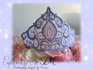Tiara for a princess FSL / 5x7 hoop