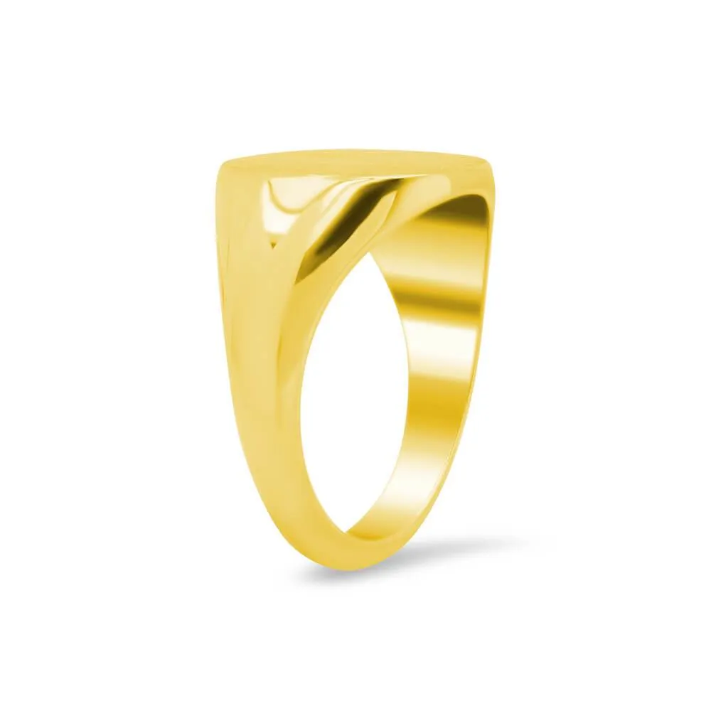 Women's Square Signet Ring - Large