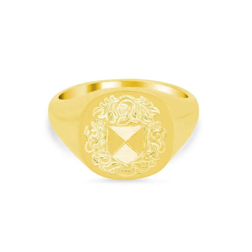 Women's Square Signet Ring - Large