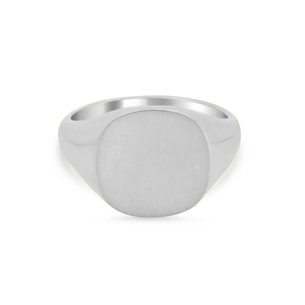 Women's Square Signet Ring - Large